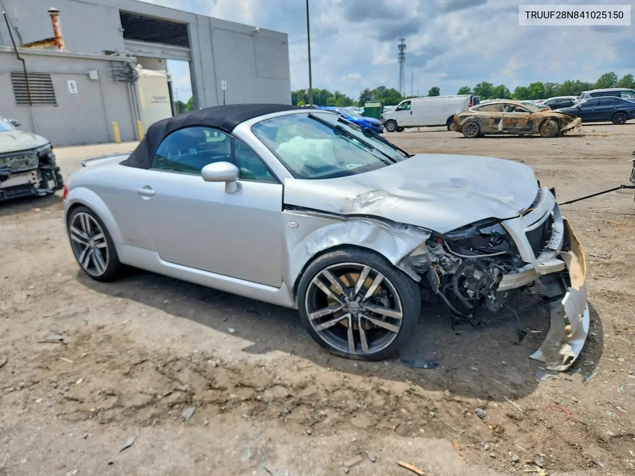 2004 Audi Tt 3.2 VIN: TRUUF28N841025150 Lot: 59777666