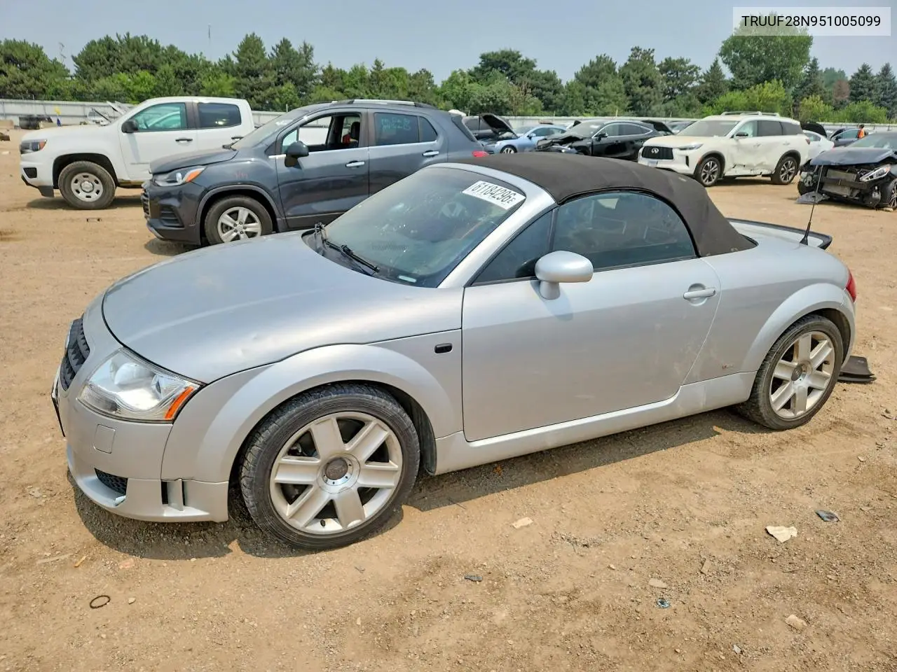2005 Audi Tt 3.2 VIN: TRUUF28N951005099 Lot: 61184296