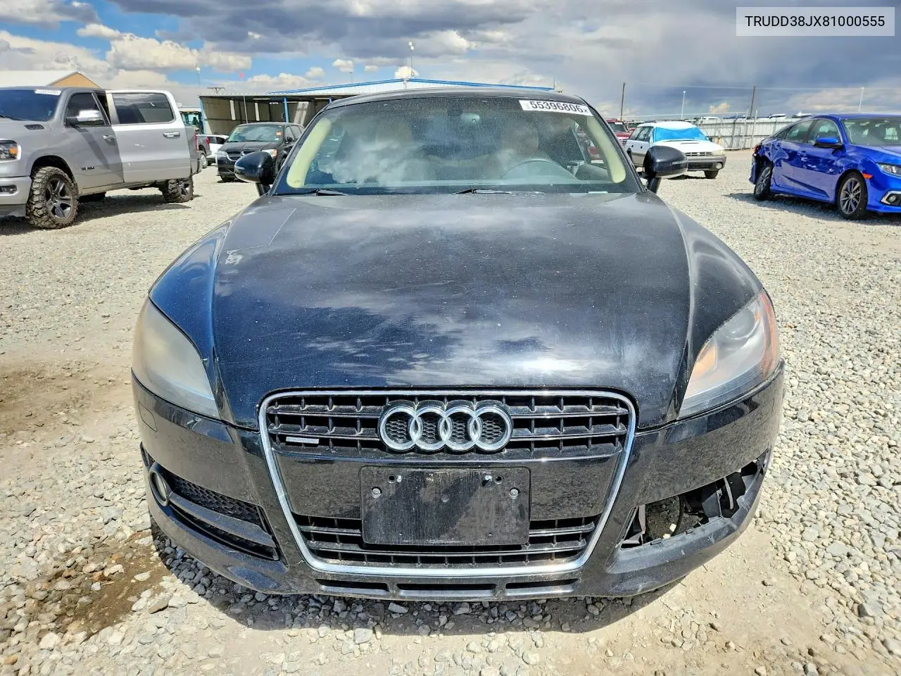 2008 Audi Tt 3.2 Quattro VIN: TRUDD38JX81000555 Lot: 55396806