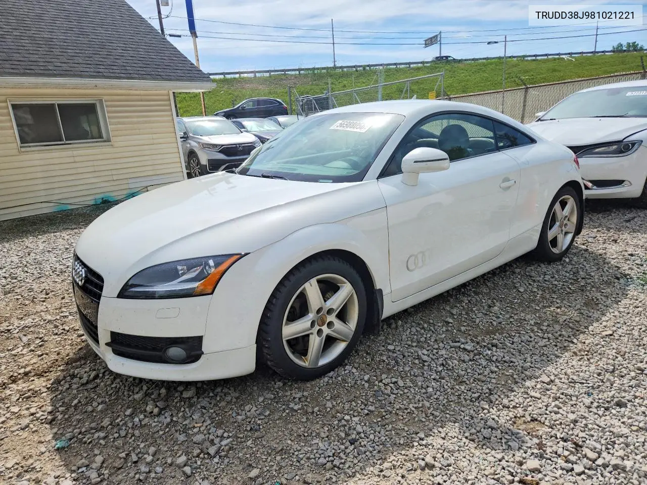 2008 Audi Tt 3.2 Quattro VIN: TRUDD38J981021221 Lot: 56988056