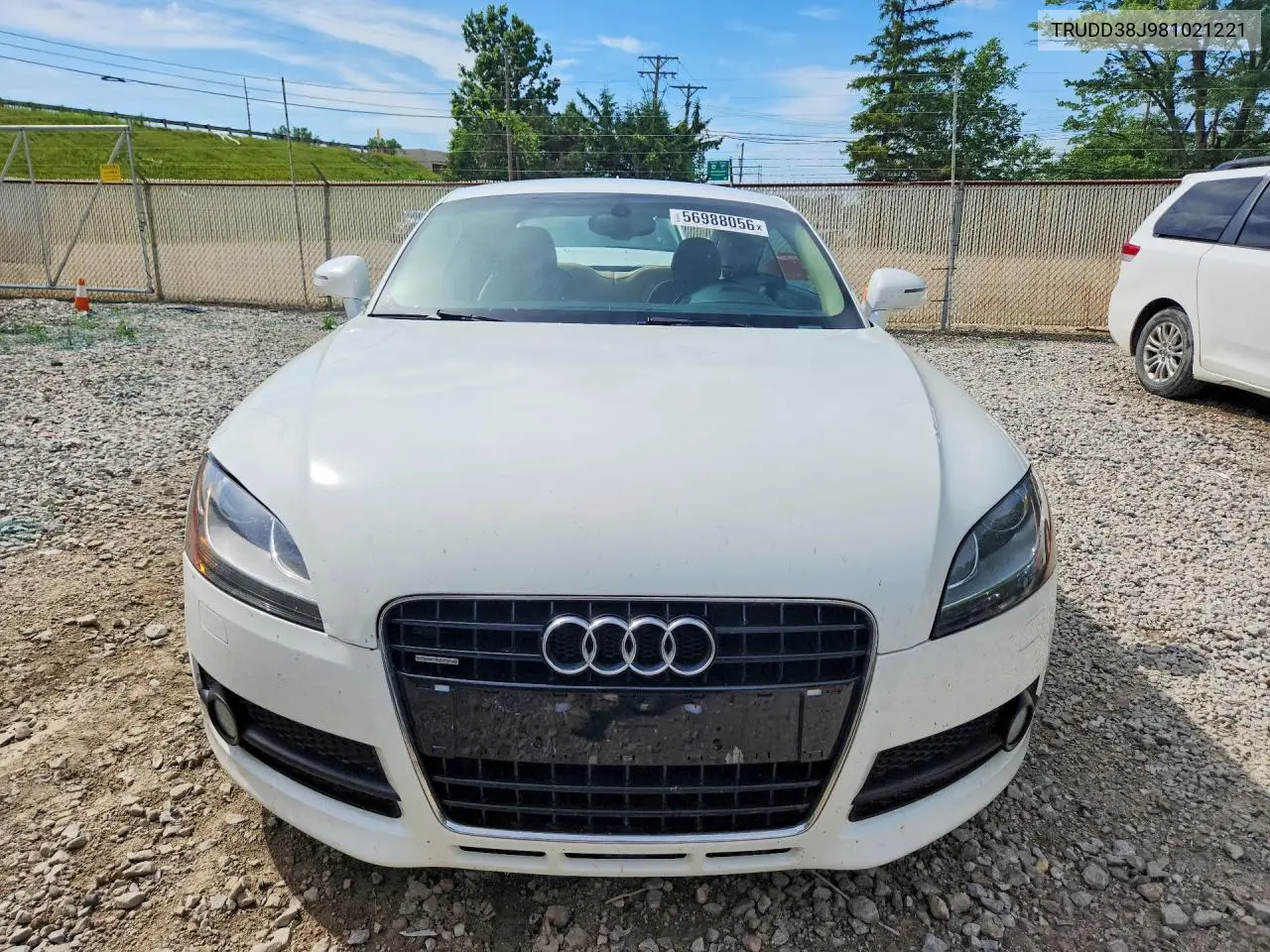 2008 Audi Tt 3.2 Quattro VIN: TRUDD38J981021221 Lot: 56988056