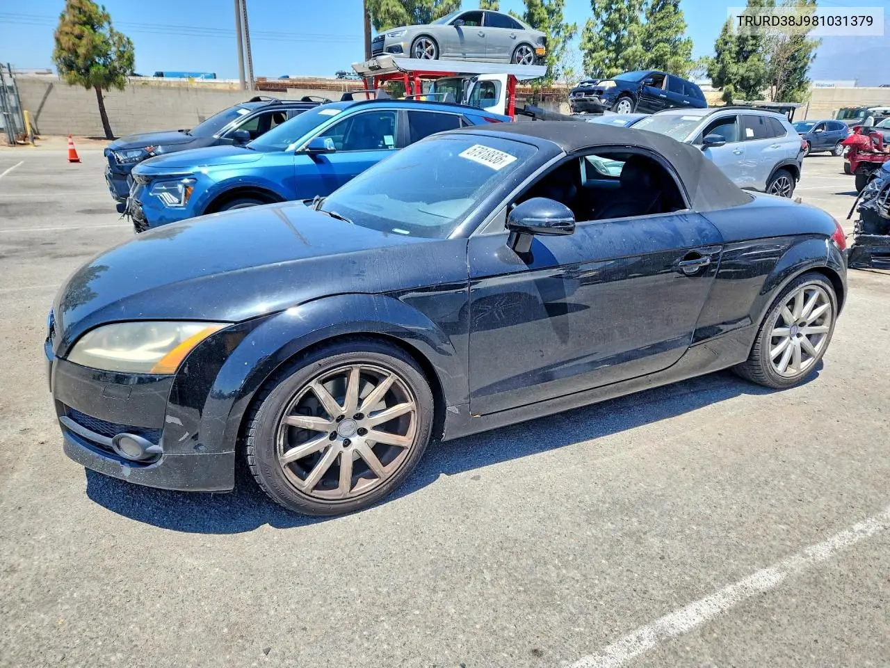 2008 Audi Tt 3.2 Quattro VIN: TRURD38J981031379 Lot: 57918836