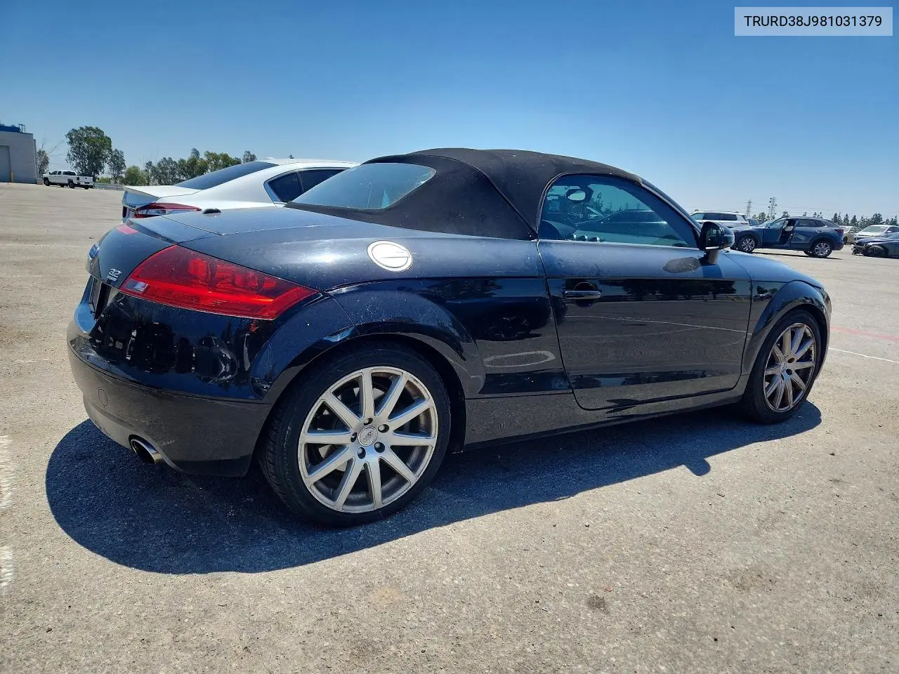 2008 Audi Tt 3.2 Quattro VIN: TRURD38J981031379 Lot: 57918836