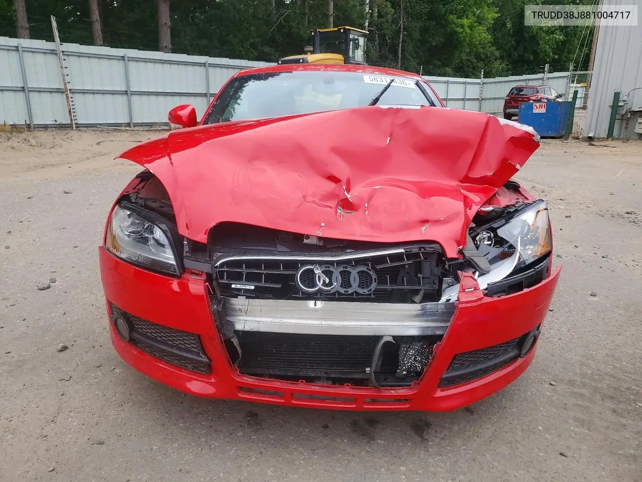 2008 Audi Tt 3.2 Quattro VIN: TRUDD38J881004717 Lot: 58311436