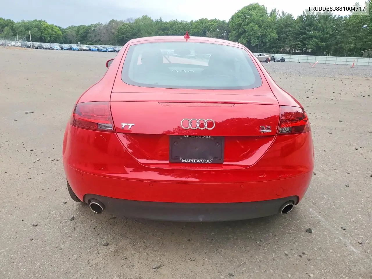 2008 Audi Tt 3.2 Quattro VIN: TRUDD38J881004717 Lot: 58311436
