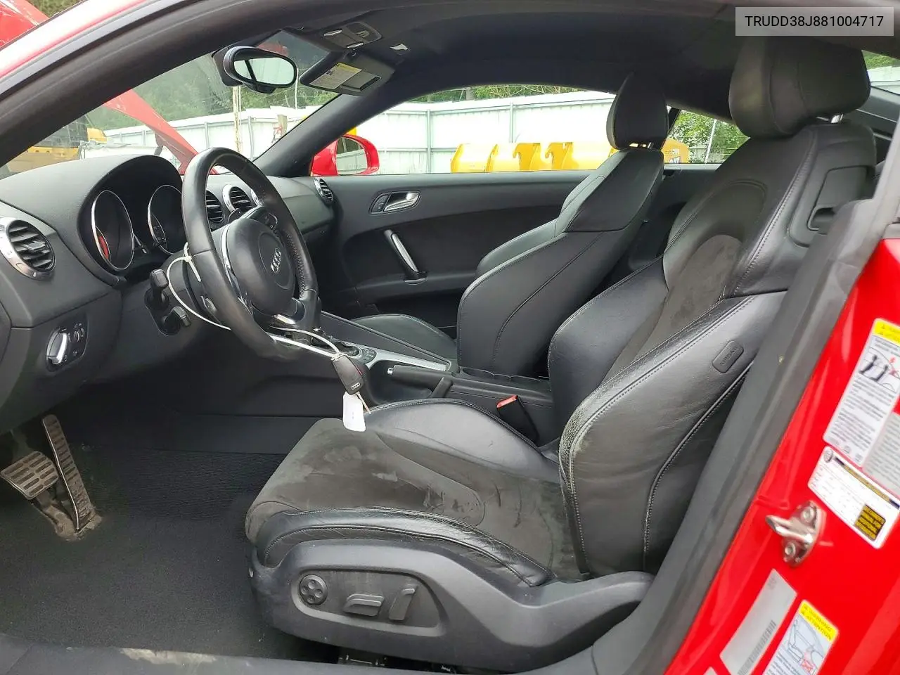 2008 Audi Tt 3.2 Quattro VIN: TRUDD38J881004717 Lot: 58311436