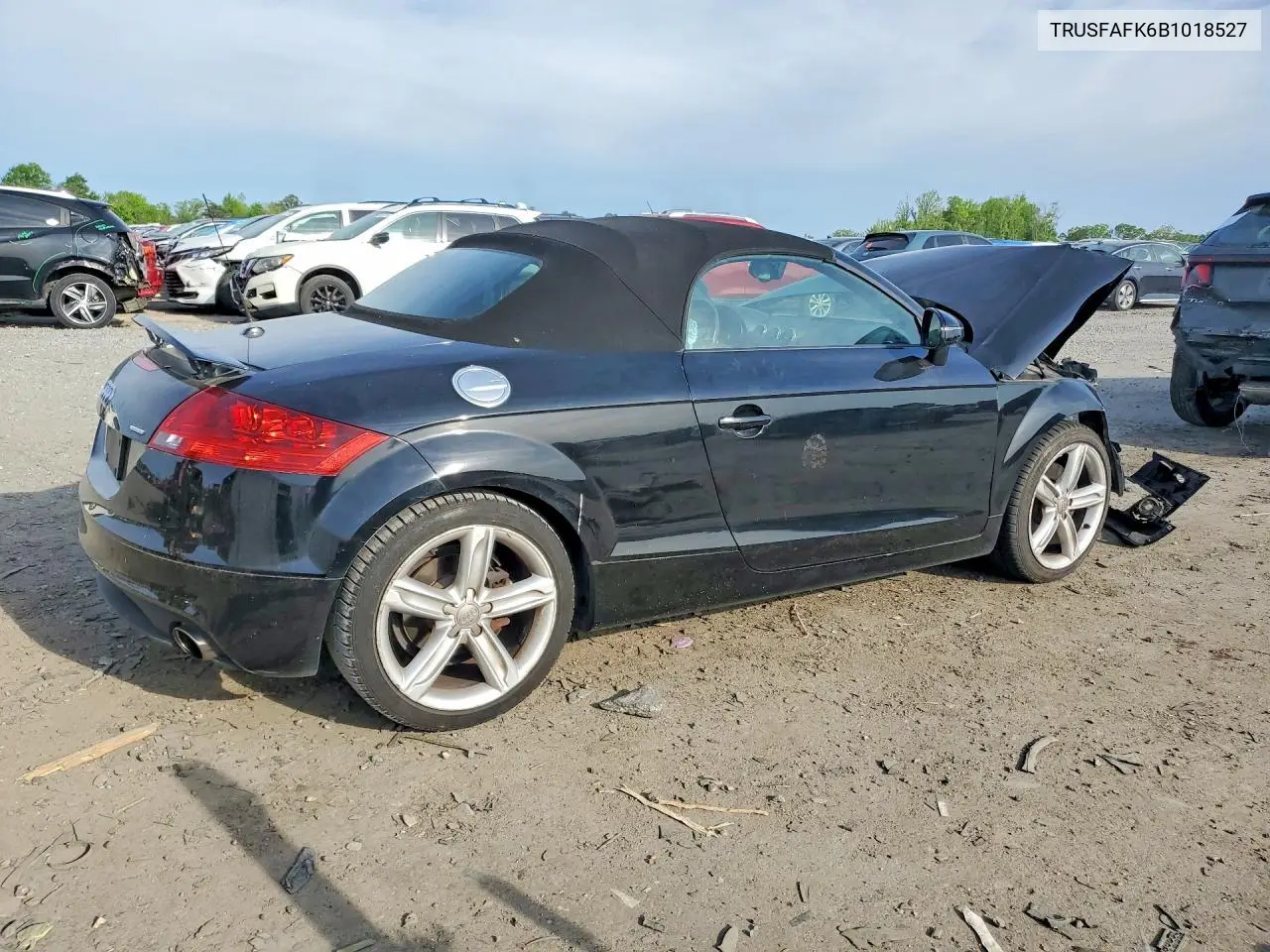 2011 Audi Tt Premium VIN: TRUSFAFK6B1018527 Lot: 50122666