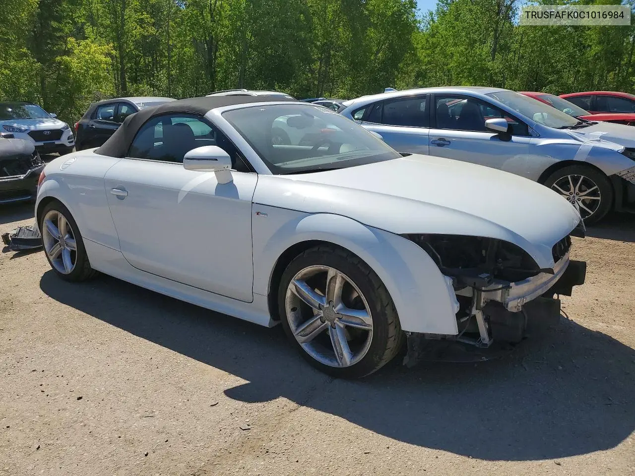 2012 Audi Tt Premium Plus VIN: TRUSFAFK0C1016984 Lot: 55505326