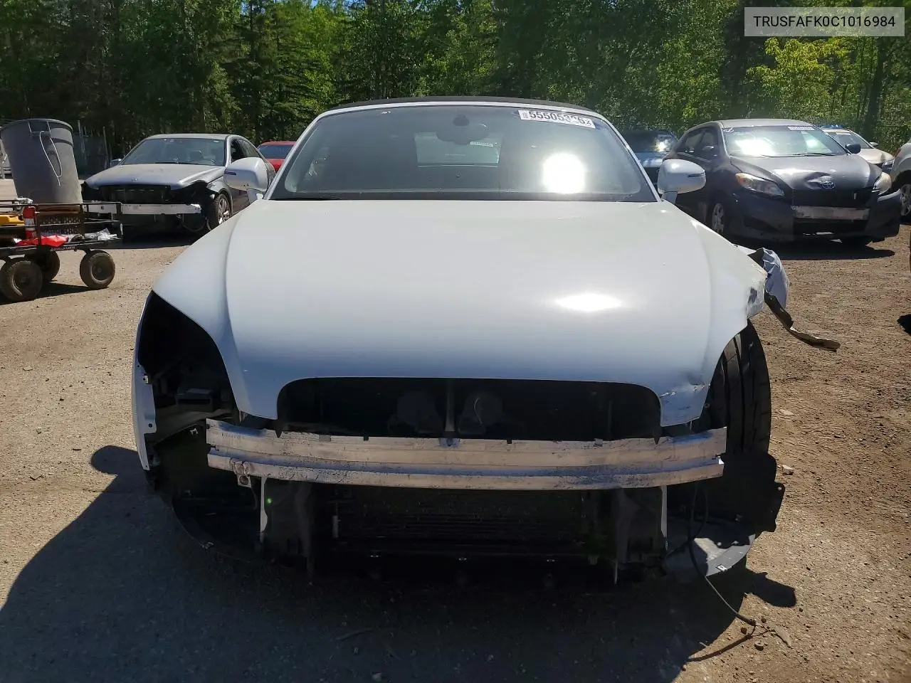 2012 Audi Tt Premium Plus VIN: TRUSFAFK0C1016984 Lot: 55505326