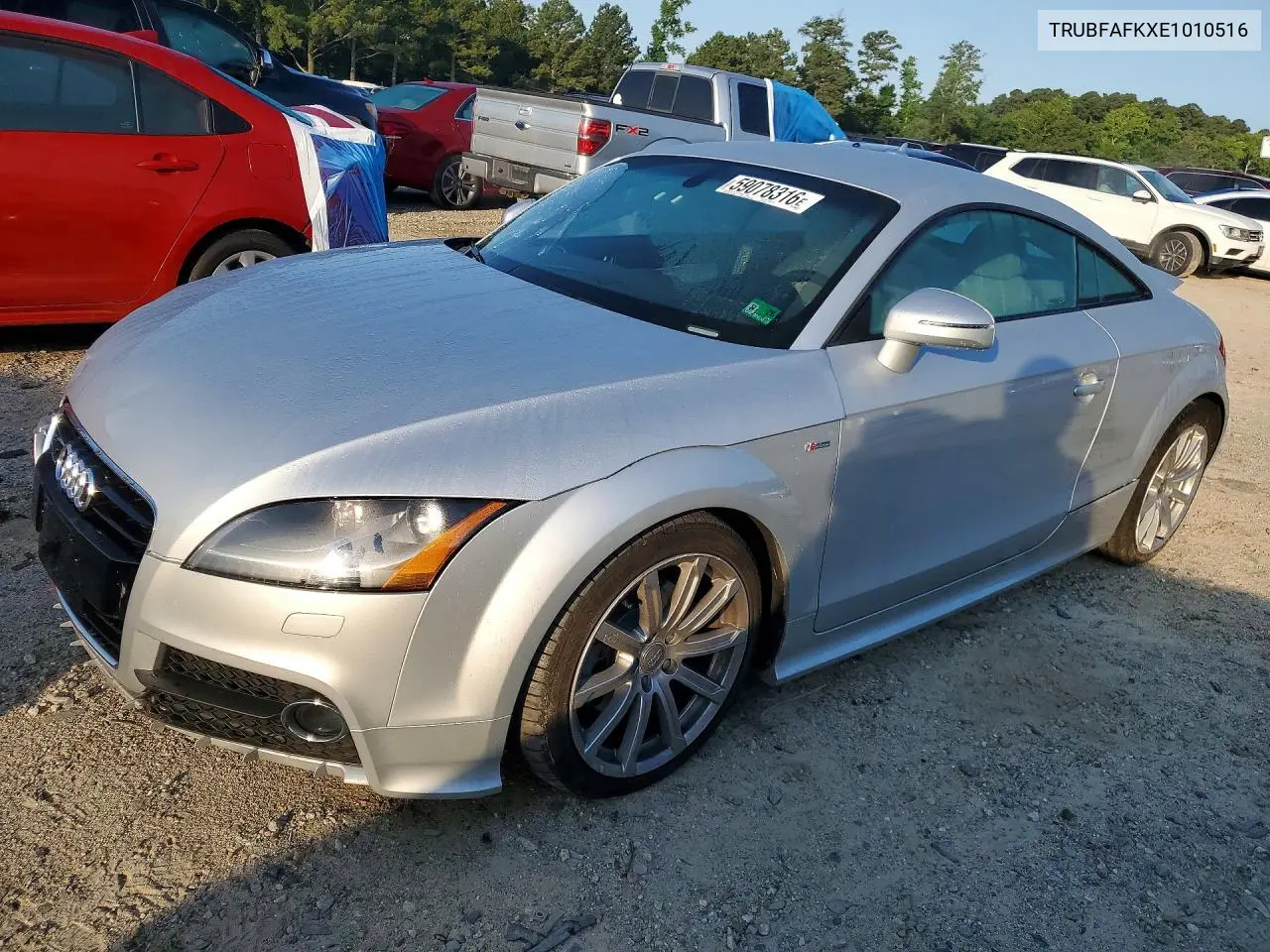2014 Audi Tt Premium Plus VIN: TRUBFAFKXE1010516 Lot: 59078316