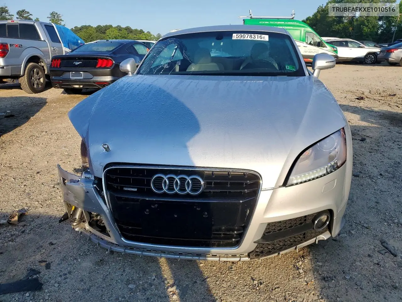 2014 Audi Tt Premium Plus VIN: TRUBFAFKXE1010516 Lot: 59078316