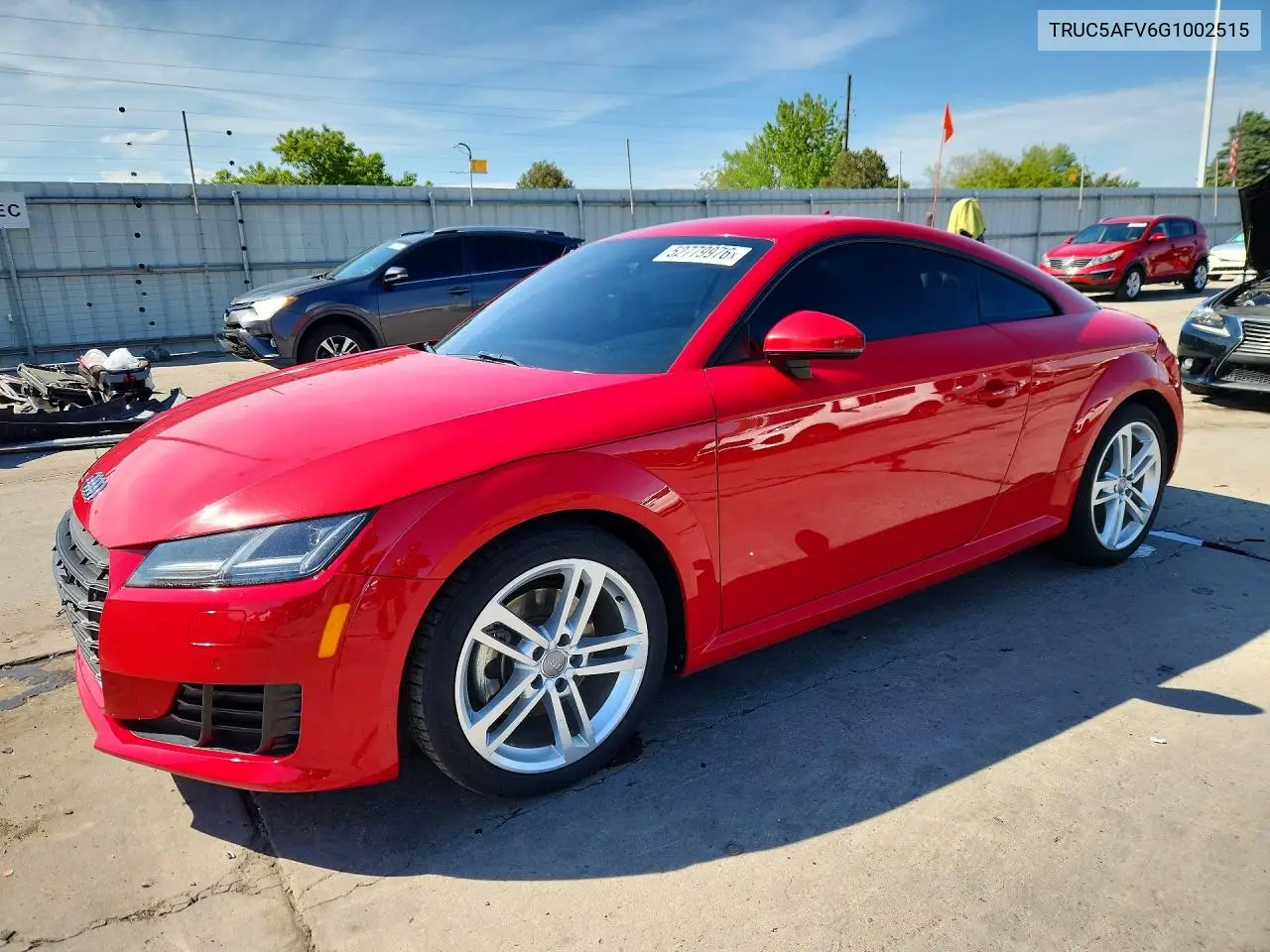 2016 Audi Tt VIN: TRUC5AFV6G1002515 Lot: 52779976