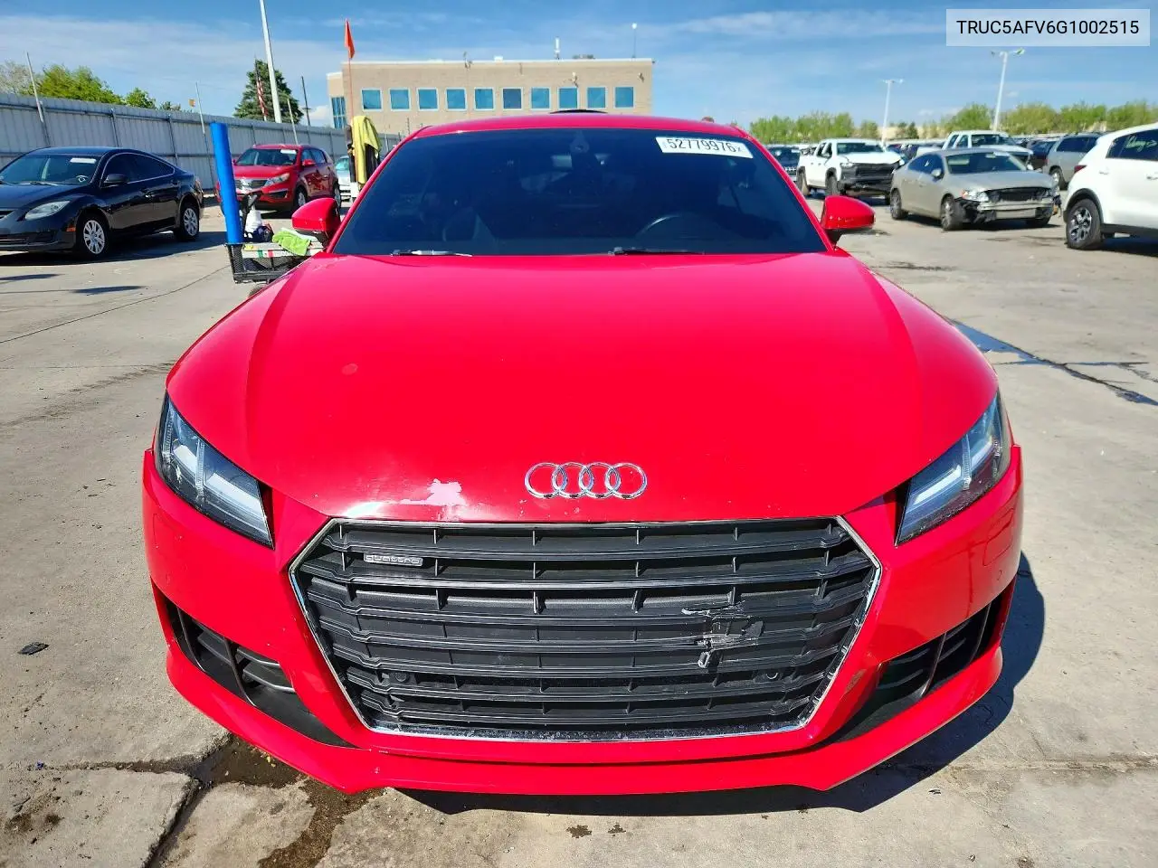 2016 Audi Tt VIN: TRUC5AFV6G1002515 Lot: 52779976