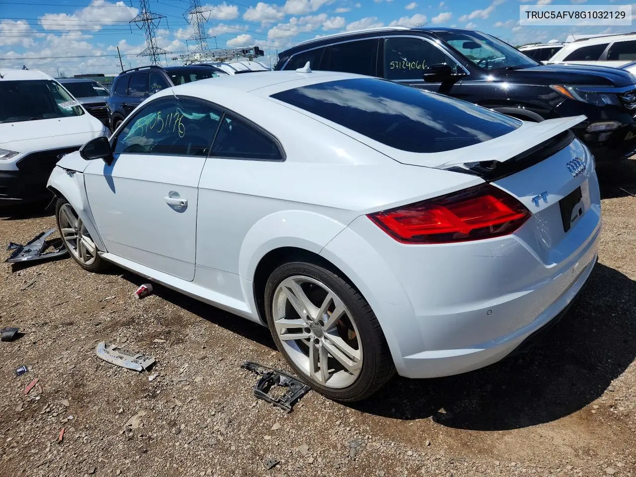 2016 Audi Tt VIN: TRUC5AFV8G1032129 Lot: 57051176
