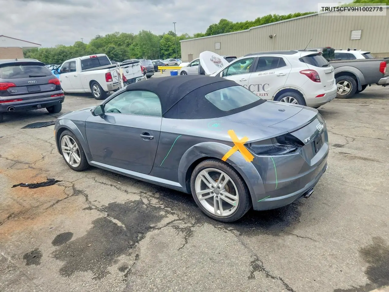 2017 Audi Tt VIN: TRUT5CFV9H1002778 Lot: 54521096