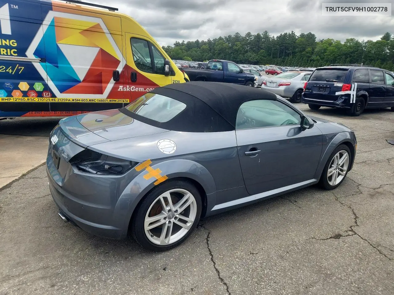 2017 Audi Tt VIN: TRUT5CFV9H1002778 Lot: 54521096