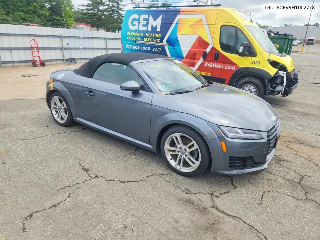 2017 Audi Tt VIN: TRUT5CFV9H1002778 Lot: 54521096