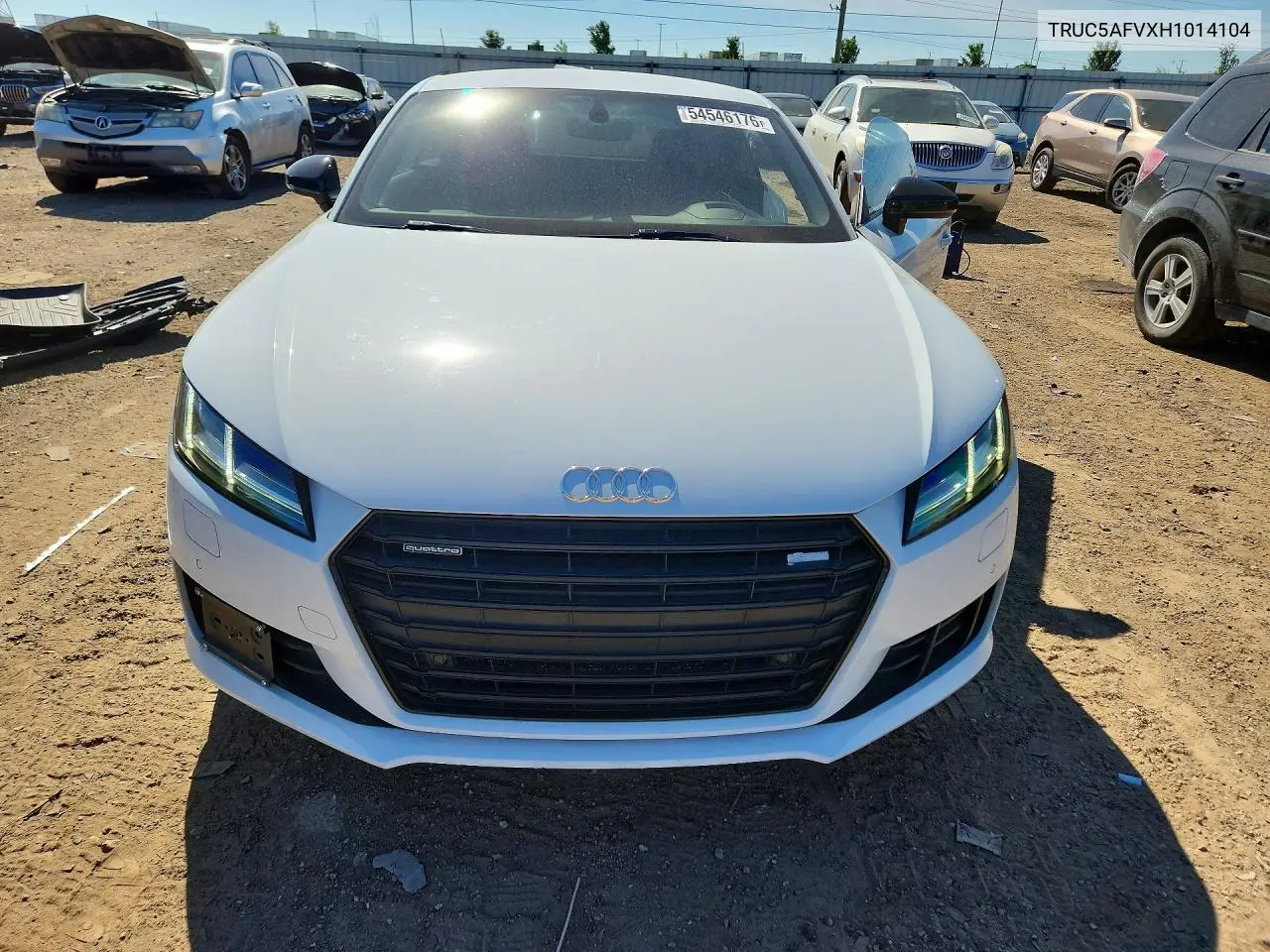 2017 Audi Tt VIN: TRUC5AFVXH1014104 Lot: 54546176