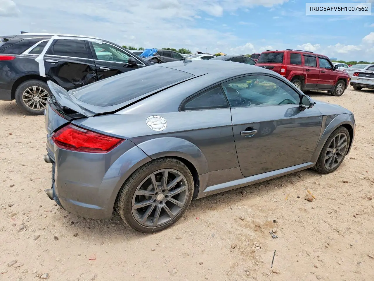 2017 Audi Tt VIN: TRUC5AFV5H1007562 Lot: 60830276