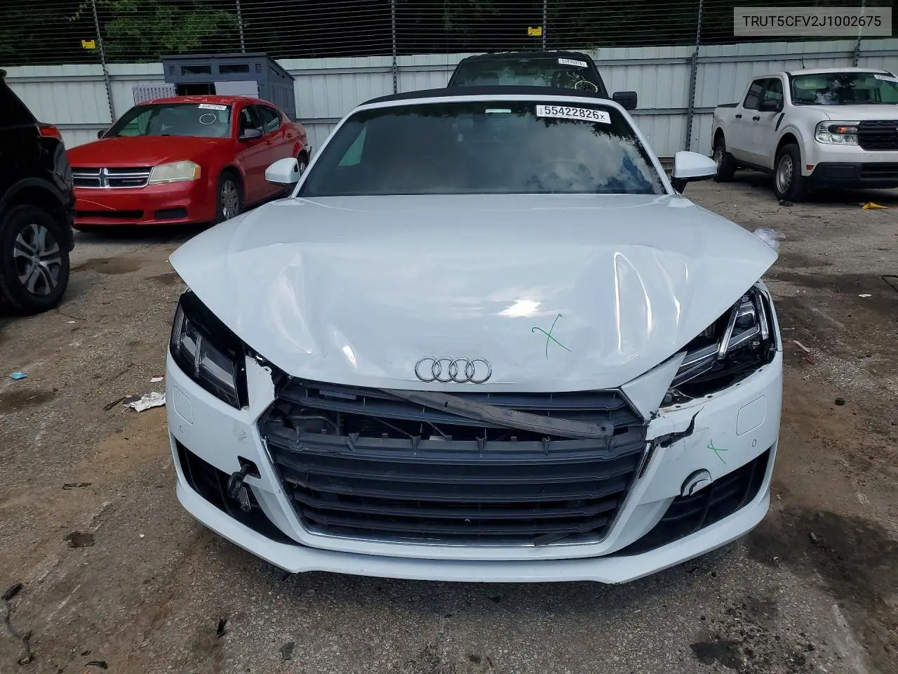 2018 Audi Tt VIN: TRUT5CFV2J1002675 Lot: 55422826