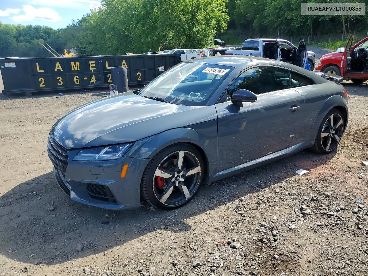 2020 Audi Tt VIN: TRUAEAFV7L1000855 Lot: 57643946