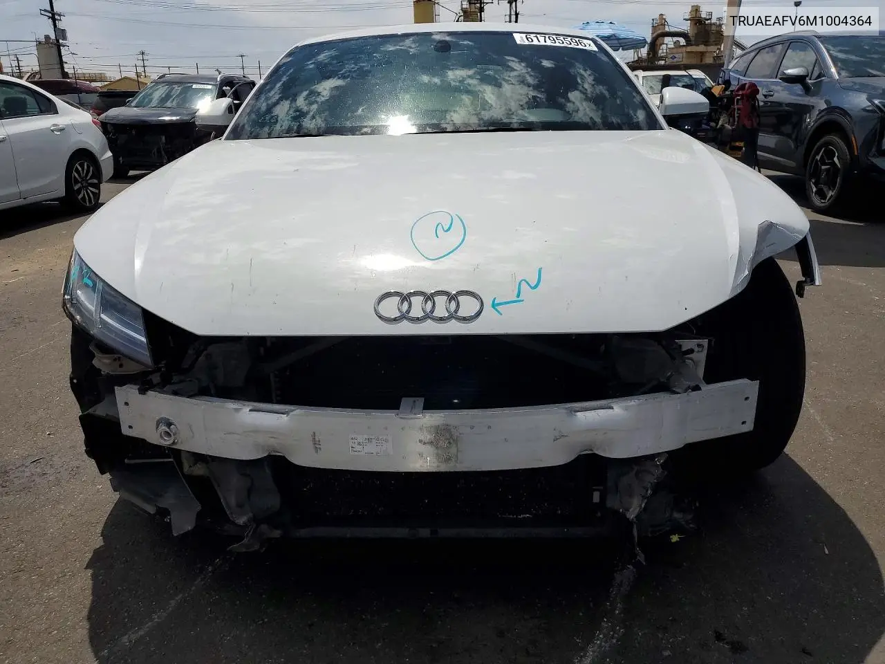 2021 Audi Tt VIN: TRUAEAFV6M1004364 Lot: 61795596