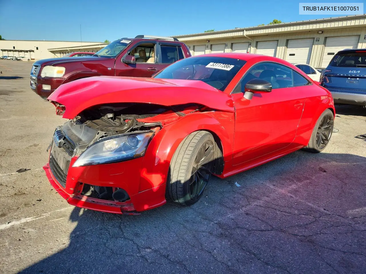 2014 Audi Tts Premium Plus VIN: TRUB1AFK1E1007051 Lot: 53117386