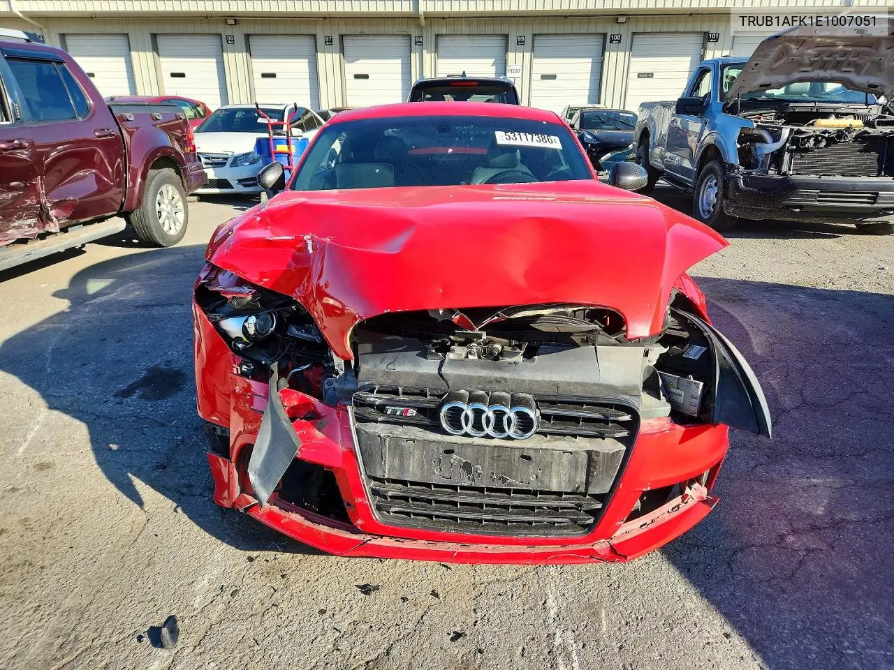 2014 Audi Tts Premium Plus VIN: TRUB1AFK1E1007051 Lot: 53117386