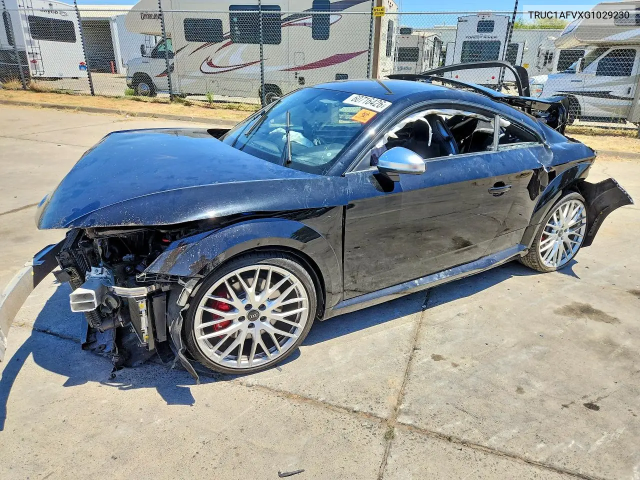 2016 Audi Tts VIN: TRUC1AFVXG1029230 Lot: 60716426