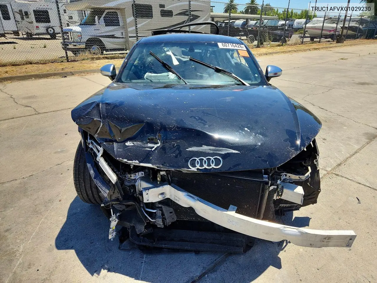 2016 Audi Tts VIN: TRUC1AFVXG1029230 Lot: 60716426