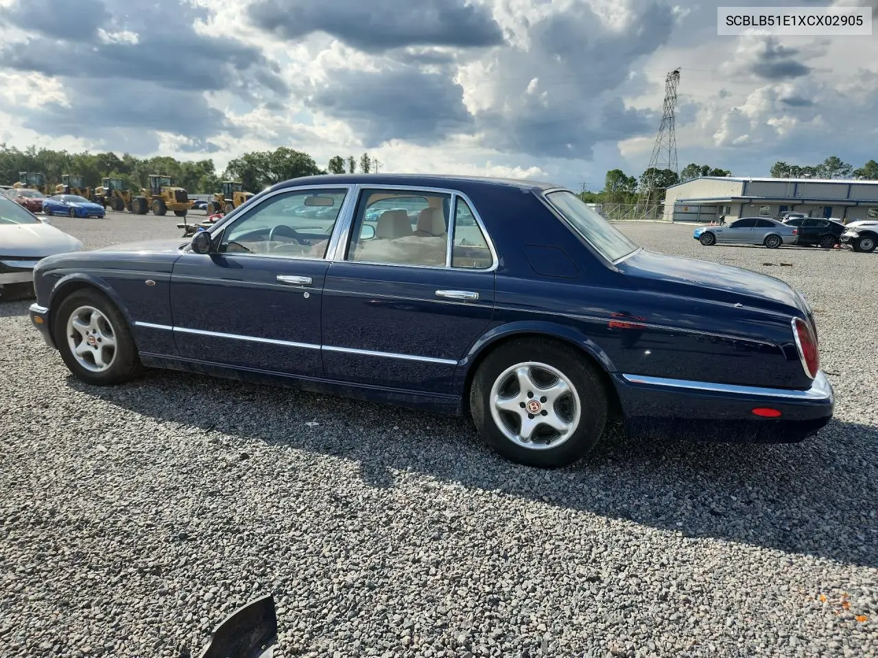 1999 Bentley Arnage VIN: SCBLB51E1XCX02905 Lot: 54802326