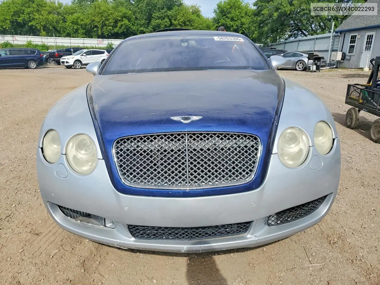 2004 Bentley Continental Gt VIN: SCBCR63WX4C022293 Lot: 58263306