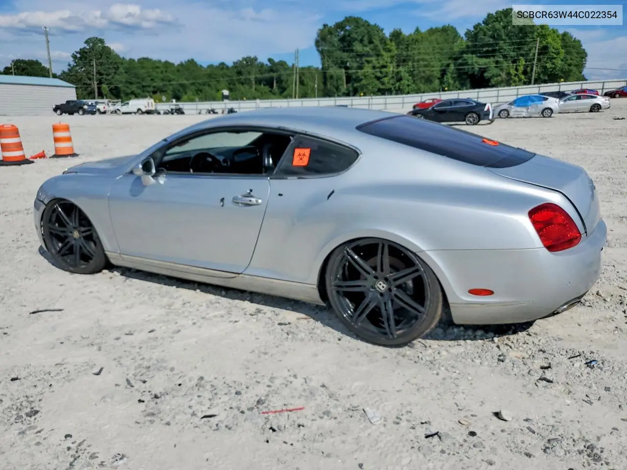 2004 Bentley Continental Gt VIN: SCBCR63W44C022354 Lot: 58624436