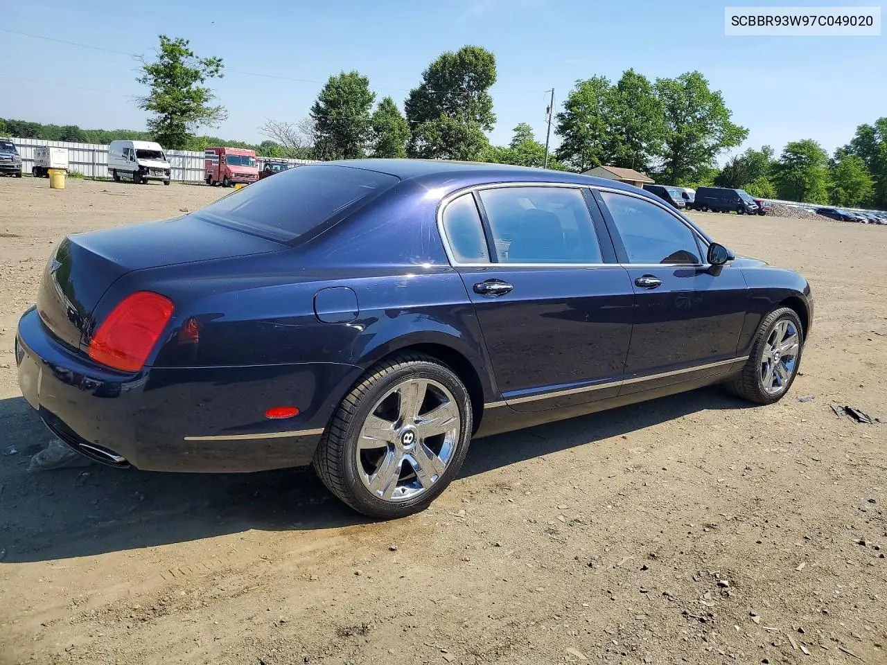 2007 Bentley Continental Flying Spur VIN: SCBBR93W97C049020 Lot: 53874586