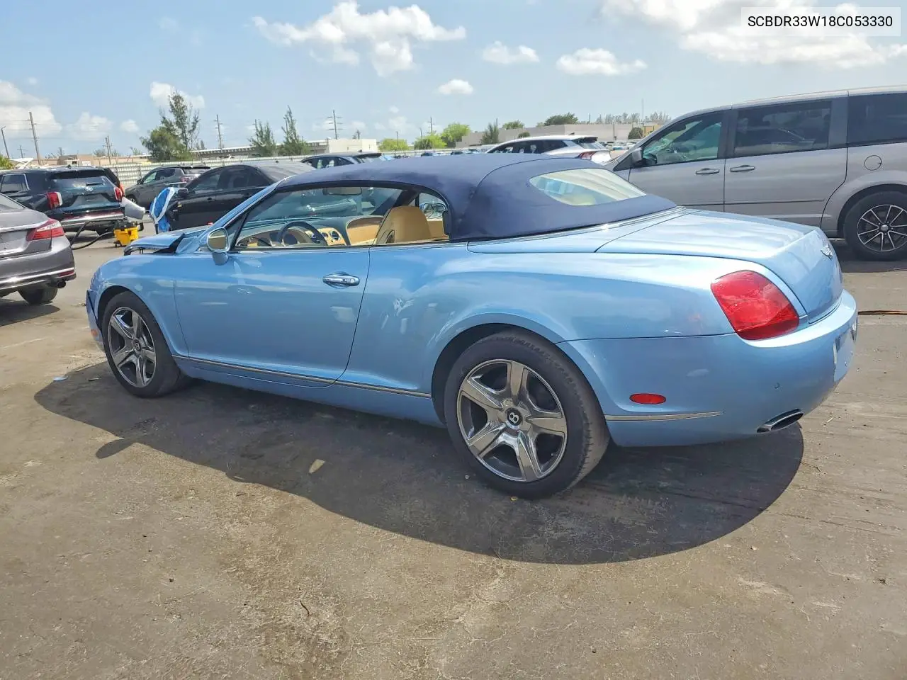 2008 Bentley Continental Gtc VIN: SCBDR33W18C053330 Lot: 46307856