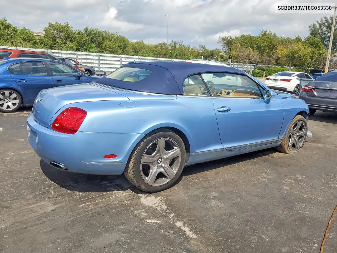 2008 Bentley Continental Gtc VIN: SCBDR33W18C053330 Lot: 46307856