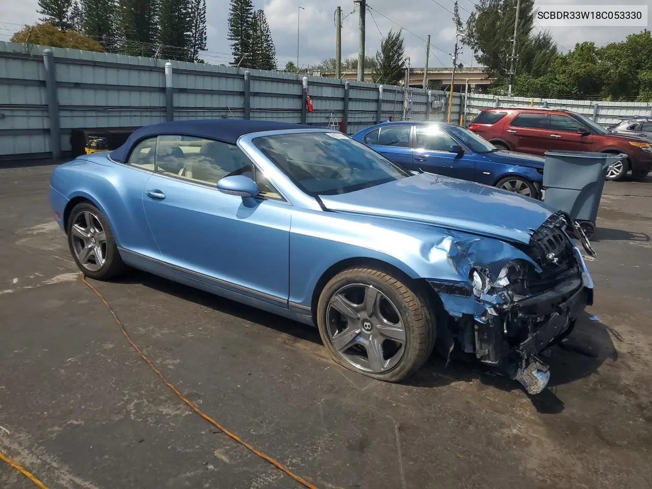 2008 Bentley Continental Gtc VIN: SCBDR33W18C053330 Lot: 46307856
