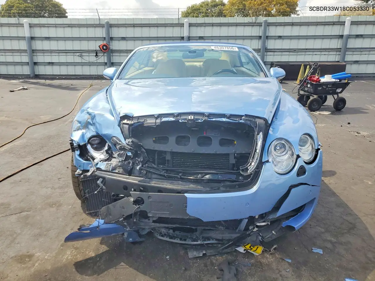 2008 Bentley Continental Gtc VIN: SCBDR33W18C053330 Lot: 46307856
