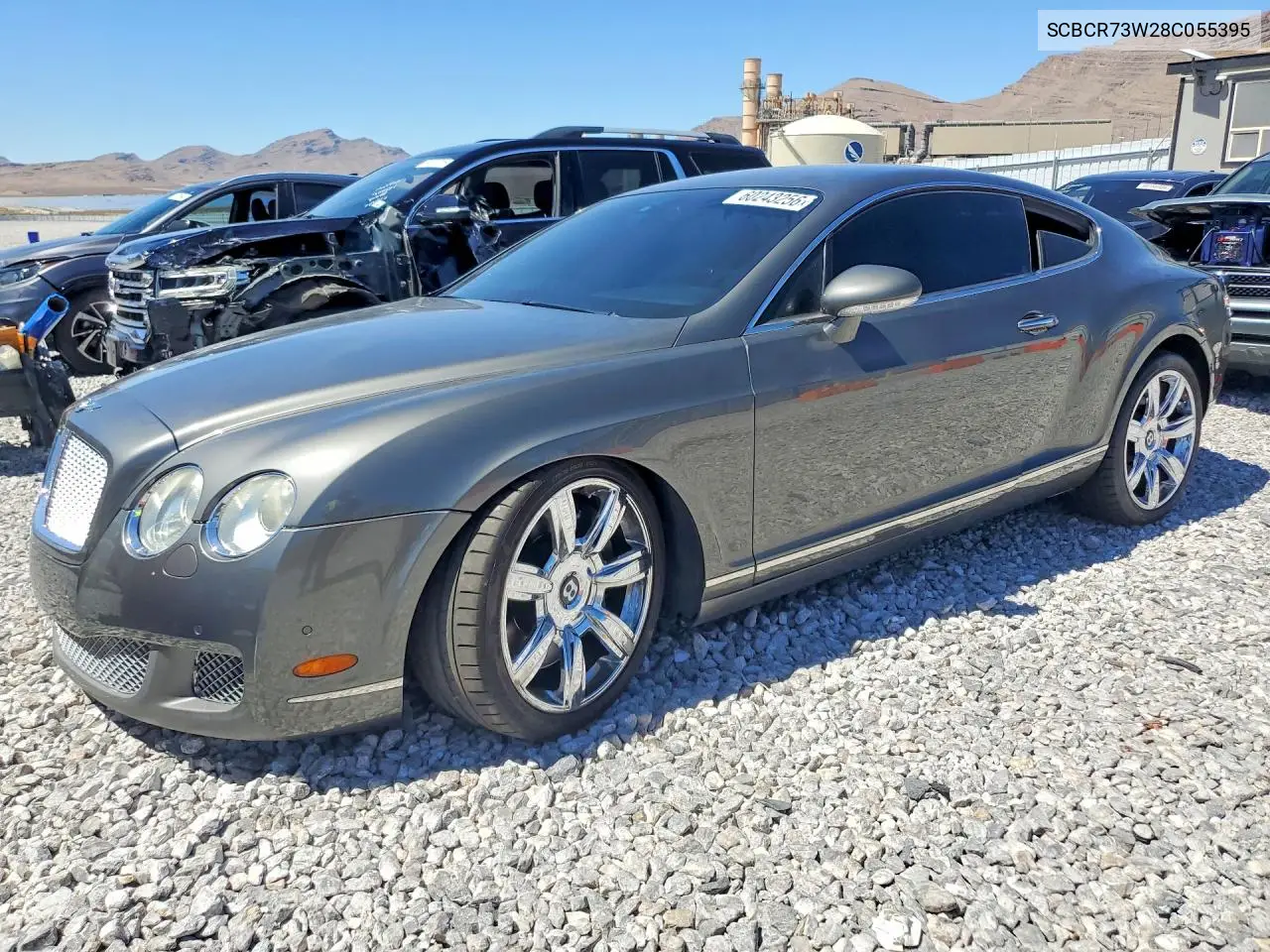2008 Bentley Continental Gt VIN: SCBCR73W28C055395 Lot: 60243256