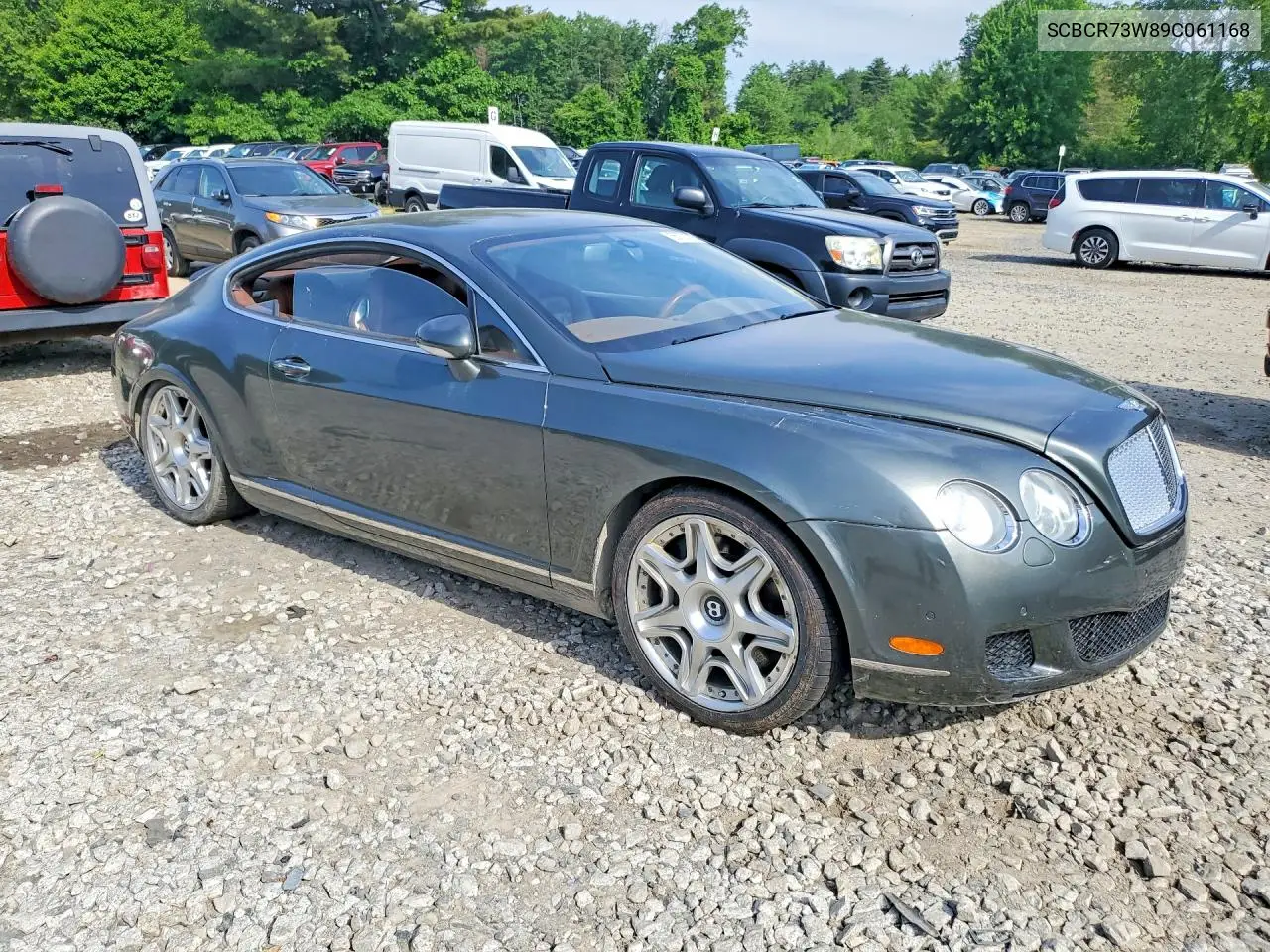 2009 Bentley Continental Gt VIN: SCBCR73W89C061168 Lot: 56733326
