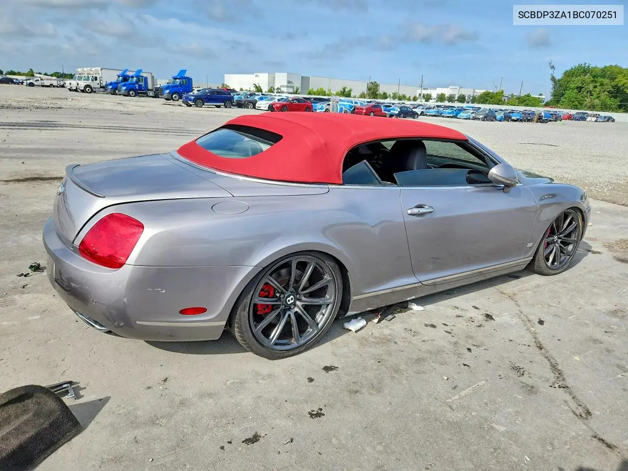 2011 Bentley Continental Gtc Speed VIN: SCBDP3ZA1BC070251 Lot: 54805686