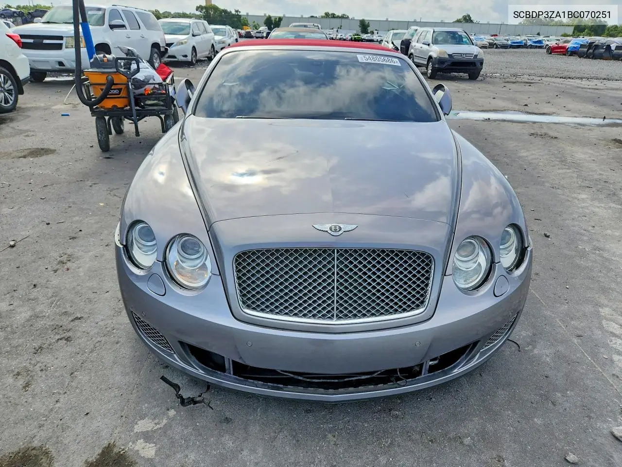 2011 Bentley Continental Gtc Speed VIN: SCBDP3ZA1BC070251 Lot: 54805686