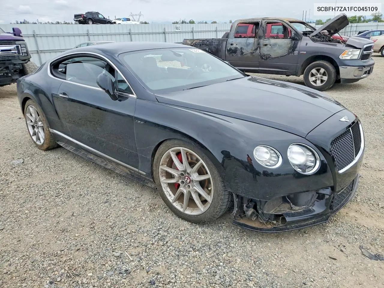 2015 Bentley Continental Gt V8 S VIN: SCBFH7ZA1FC045109 Lot: 52424116