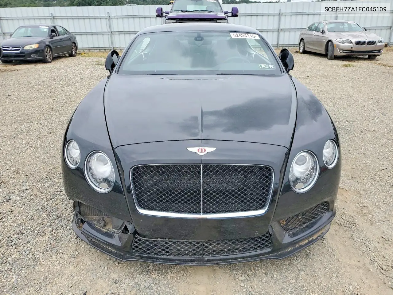 2015 Bentley Continental Gt V8 S VIN: SCBFH7ZA1FC045109 Lot: 52424116