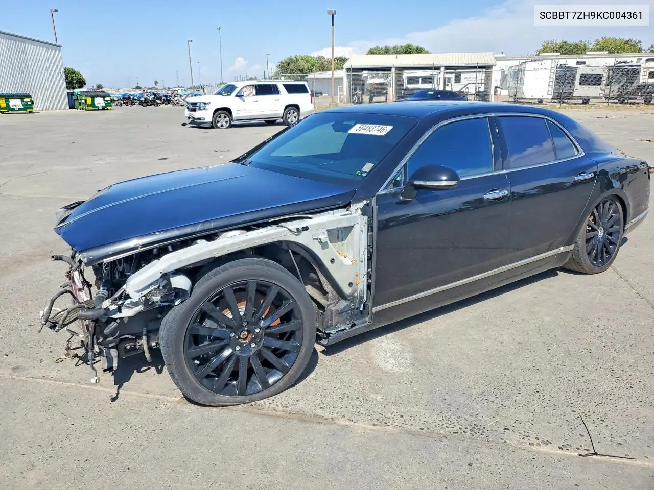 2019 Bentley Mulsanne VIN: SCBBT7ZH9KC004361 Lot: 58483746