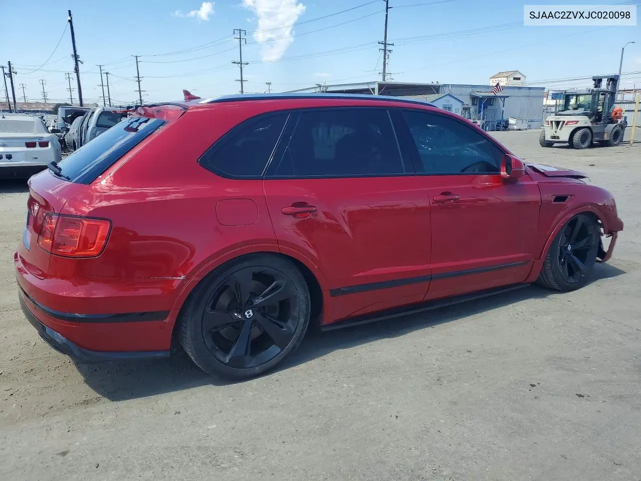 2018 Bentley Bentayga VIN: SJAAC2ZVXJC020098 Lot: 58748976