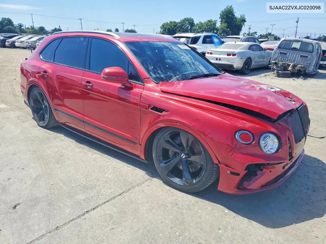 2018 Bentley Bentayga VIN: SJAAC2ZVXJC020098 Lot: 58748976