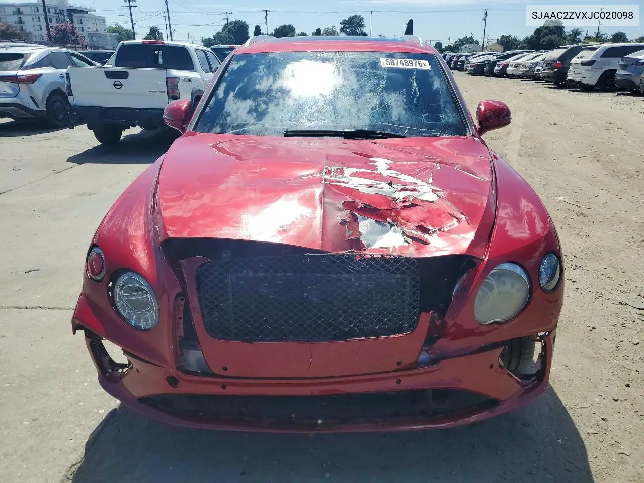 2018 Bentley Bentayga VIN: SJAAC2ZVXJC020098 Lot: 58748976