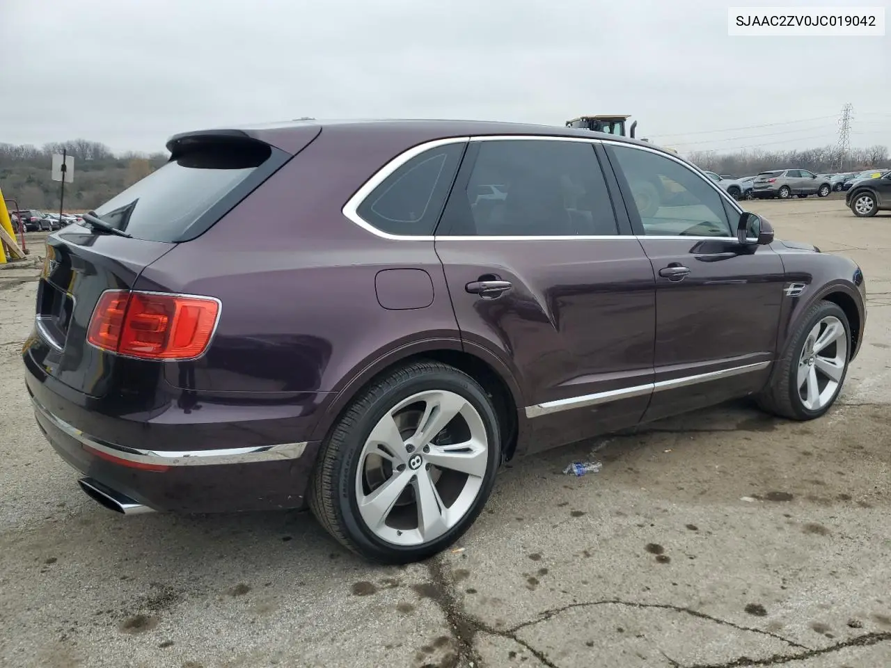 2018 Bently Bentayga VIN: SJAAC2ZV0JC019042 Lot: 93762035