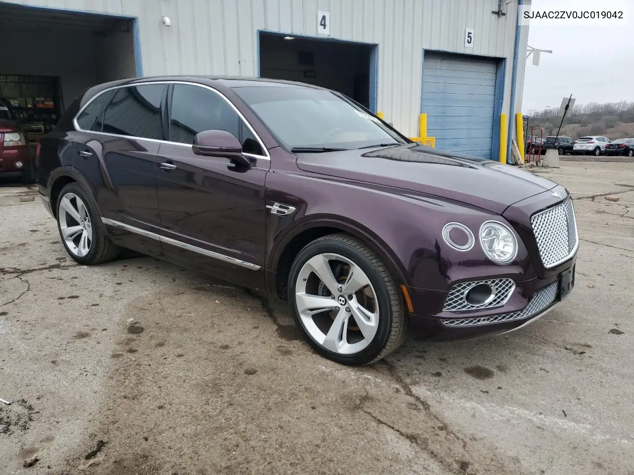 2018 Bently Bentayga VIN: SJAAC2ZV0JC019042 Lot: 93762035